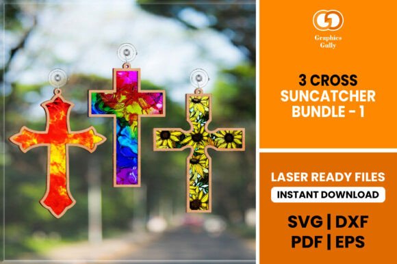 3 Cross Suncatcher SVG Bundle Set 1 Review