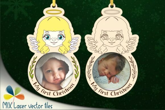 Angel Photo Frame Christmas Ornament SVG Review for Real Projects