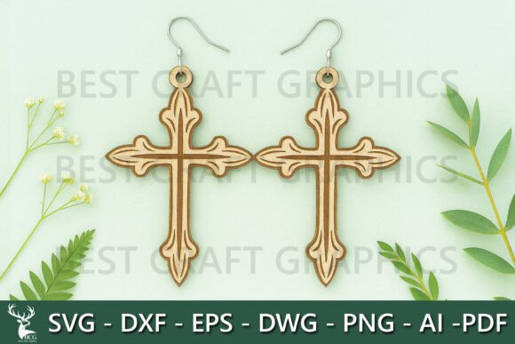 Celtic Cross Earrings – Christian SVG Review for Real Embroidery Projects