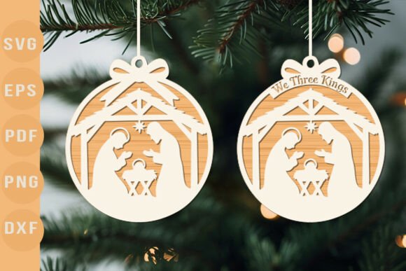 Christmas Nativity Ornament SVG: A Thoughtful Design for Real Projects