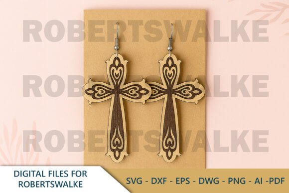 Cross Heart Earrings SVG Review for Real Projects