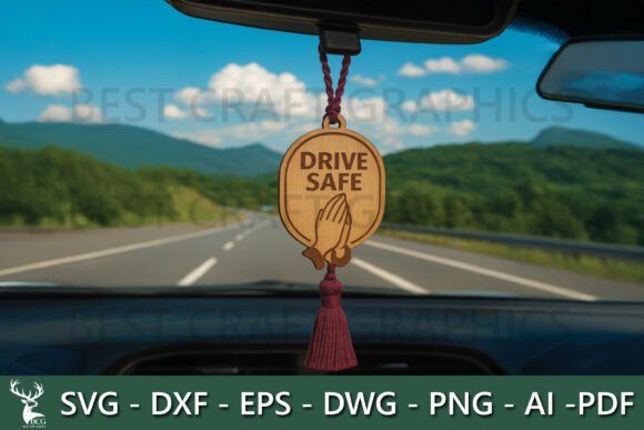 Drive Safe Car Hanger SVG File Review for Real Embroidery Projects