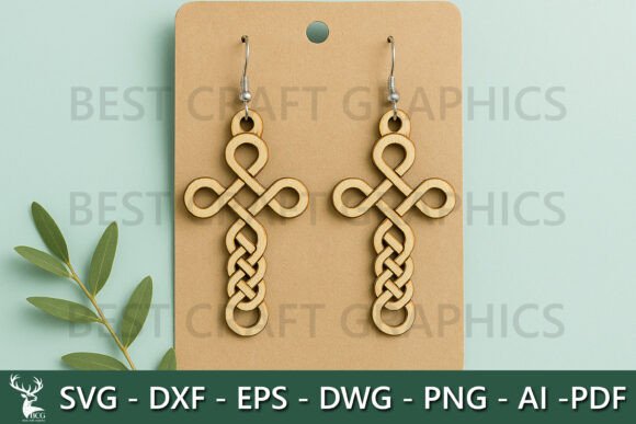 Infinity Knot Cross Earrings SVG Review for Real Embroidery Projects