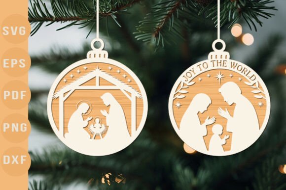 Joy to the World Nativity Ornament SVG Review