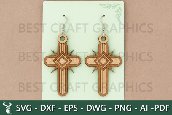 Layered Cross Earrings SVG Cut Review for Real Projects
