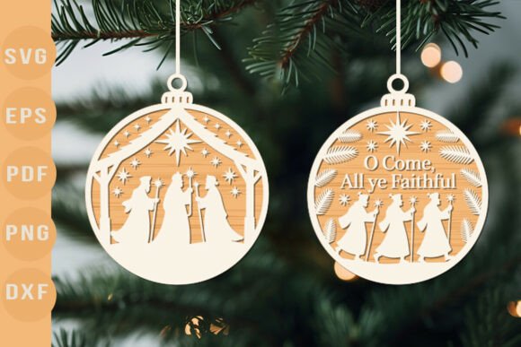 Nativity Christmas Ornament SVG Review for Real Projects