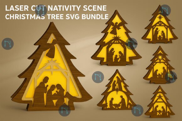 Nativity Scene Christmas Tree SVG Bundle Review for Real Projects