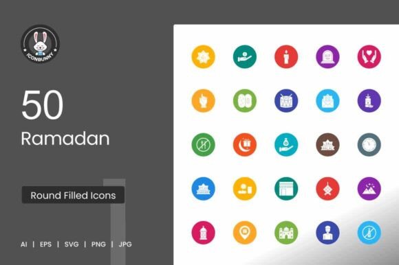 Ramadan Flat Round Icons: A Designer’s Practical Take