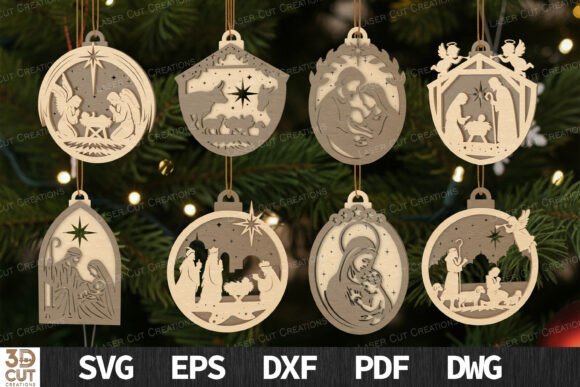 Religious Nativity Ornament SVG Bundle Review for Real Projects