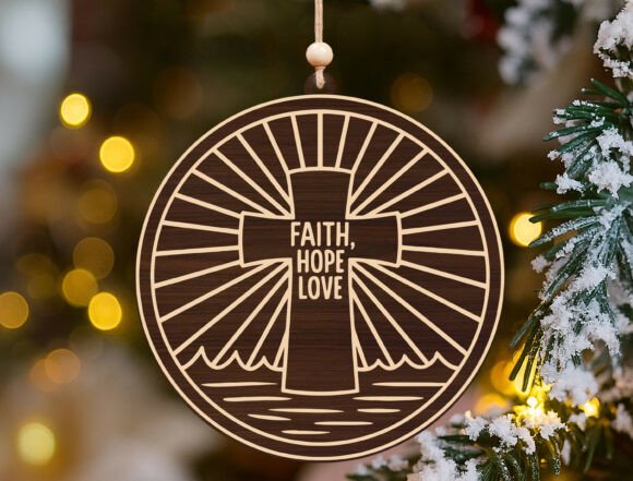 Reviewing the Faith Hope Love Cross Christmas Ornament for Real Projects