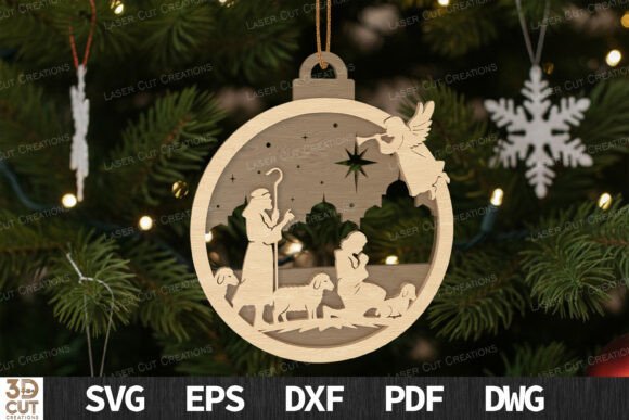 Shepherd Nativity Scene Ornament SVG Review for Real Projects